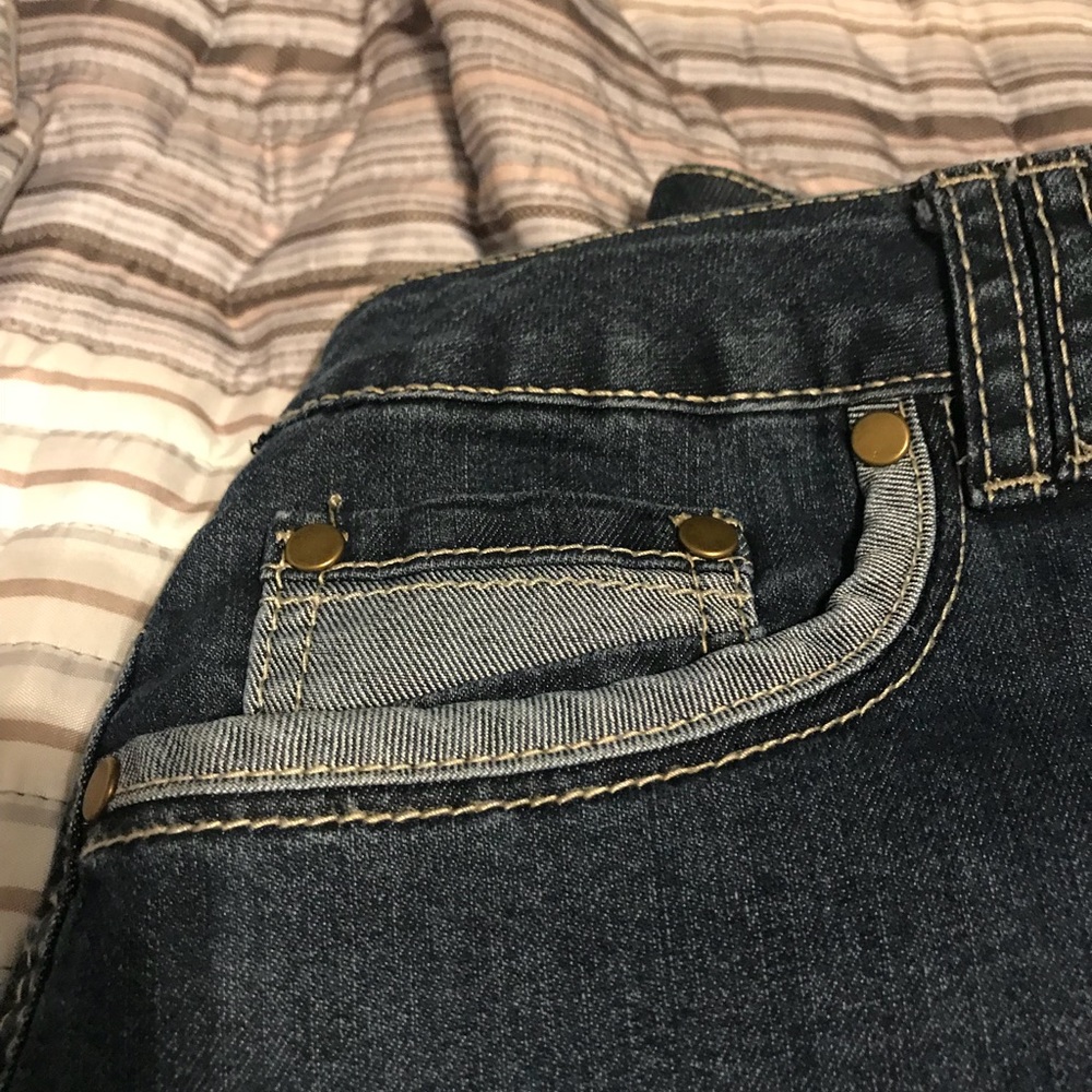 Long denim skirt